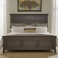 thumbnail image 4 of Liberty Furniture Industies, INC King Panel Bed in Rubberwood Solids & Split Heart White Oak Veneers, 4 of 7