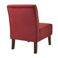 thumbnail image 6 of Linon Coco Button Tufted Slipper Accent Chair, Red, 6 of 11