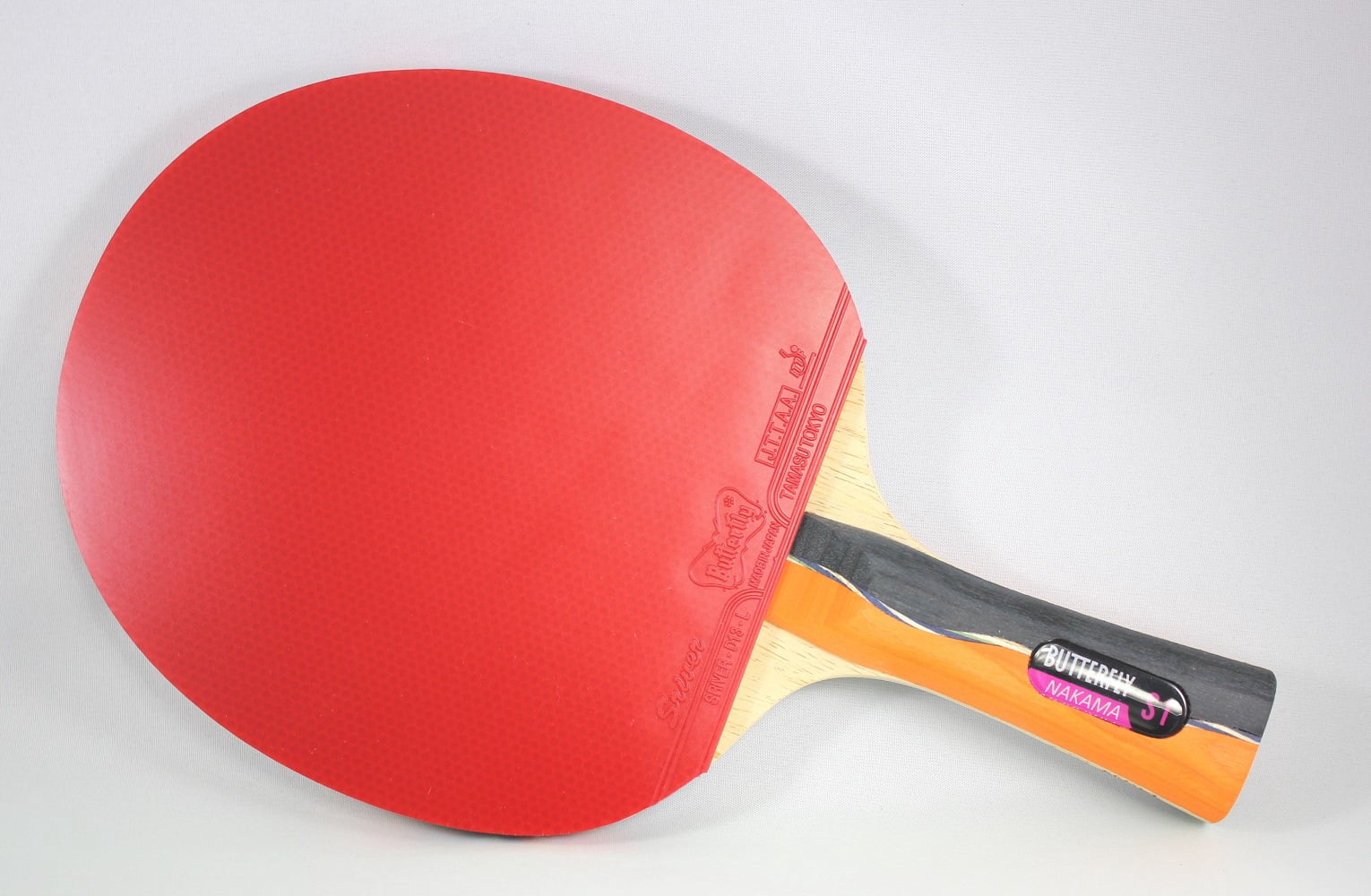 Butterfly Nakama S1 Table Tennis Racket-Carbon Blade-Sriver 1.9 Rubbers