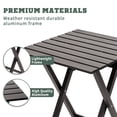 thumbnail image 4 of Mesa de camping plegable SUNNYFEEL: mesa de picnic portátil de aluminio liviana, 18.5 x 18.5 x 24.5 pulgadas para cocinar, playa, senderismo, viajes, pesca, barbacoa, mesas de campamento plegables peq, 4 of 5