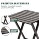 thumbnail image 4 of Mesa de camping plegable SUNNYFEEL: mesa de picnic portátil de aluminio liviana, 18.5 x 18.5 x 24.5 pulgadas para cocinar, playa, senderismo, viajes, pesca, barbacoa, mesas de campamento plegables peq, 4 of 5