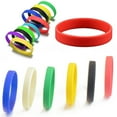 thumbnail image 3 of SmartBy 2Pcs Fashion Silicone Wristbands Wrist Bands Solid Color Sports Design Bracelets, 3 of 7