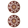 thumbnail image 1 of Paquete de 2 cestas de pared rústicas tejidas para decorar la sala de estar. Rojo, 1 of 6