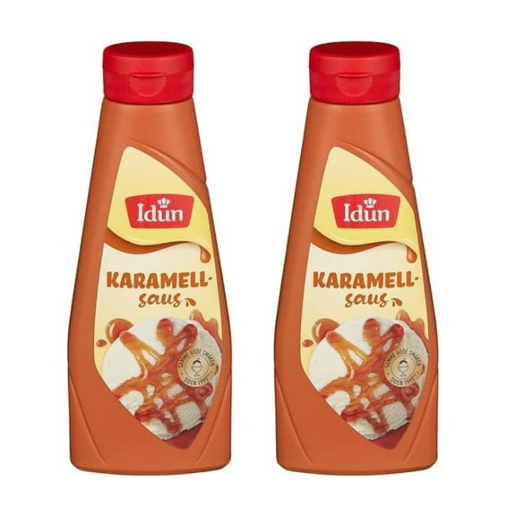 Idun Caramel Fudge Sauce, 12.7oz (Pack of 2)