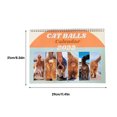 thumbnail image 2 of Gatos Patrón 2022 Calendario de pared Páginas de papel grueso Listo para colgar Agenda del planificador XBTCLXEBCO Cada mes presenta una foto divertida y a todo color de gatos., 2 of 5
