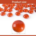 thumbnail image 3 of HUIANER 100PCS Orange Decorative Flat Glass Marbles 17-19mm Rock Vase Filler Mixed Color for Fish Tank Table Scatter Decor, 1LB, 3 of 8