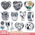 thumbnail image 2 of Gran oferta 925, abalorio de corazón de Animal de circonita de plata de ley compatible con pulsera Pandora Original, colgante de plata, joyería DIY 2022 Tan Jianjun unisex, 2 of 2