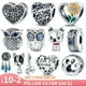 thumbnail image 2 of Gran oferta 925, abalorio de corazón de Animal de circonita de plata de ley compatible con pulsera Pandora Original, colgante de plata, joyería DIY 2022 Tan Jianjun unisex, 2 of 2