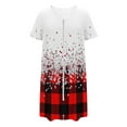 thumbnail image 5 of Nightgowns for Women Button Down Night Shirts Short Sleeve Sleep Shirts V Neck Sleepwear Pajama Dress White M, 5 of 7