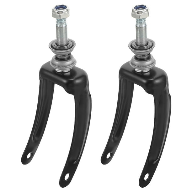 ColoMX 2 piezas de repuesto para soporte de horquilla de rueda delantera, soporte de freno de mano para silla de ruedas, rodamiento de horquilla delantera para silla de ruedas