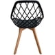 thumbnail image 4 of Set de 2 Sillas Wire3 Grupo Microtec para Comedor Estilo Eames Pata Madera Gruesa Asiento Tipo Rejilla PP Moderno Cocina Bar Restaurante Desayunador Minimalista Decorativa, 4 of 5