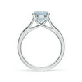 thumbnail image 2 of Angara Natural 1.6 Ct. Aquamarine Solitaire Ring in Sterling Silver for Women (Ring Size: 8), 2 of 10