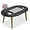 Oval Black, variant on Small Coffee Table for Small Space, Low Table, Floor Table Desk for Sitting on The Floor, Japanese Coffee Table for Living Room, Tatami Tea Tables with Solid Wood Legs, Oval Coffee Tables, Black