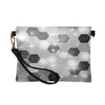 thumbnail image 3 of Versatile Women's Clutch - Waterproof PU Leather with Magnetic Closure and Detachable Strap Futuristic Sparkle Hex Tile, 3 of 7