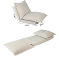 thumbnail image 2 of Homefun Convertible Flip Bean bag Floor Sofa chair with Adjustable Backrest and Pillows, 2 of 9