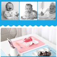 thumbnail image 4 of HSHDLDF Napperons en Silicone pour Enfants Antidérapants Réutilisables pour Voyage Tapis Alimentaire Portable 2 Pack Bleu/rose, 4 of 7
