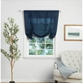 thumbnail image 2 of Mainstays Tie up Balloon Shade Pole Top, Blue Cove, Polyester, Recycled Poly, 42"W x 63"L, 1 Piece, Indoor Curtain, Adult, 2 of 5
