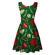 thumbnail image 5 of Moda mujer verano cuello redondo estampado navideño suelto cómodo vestido sin mangas Fridja hjkh547, 5 of 5