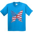 thumbnail image 3 of Inktastic Patriotic Butterfly Youth T-Shirt, 3 of 5
