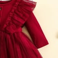 thumbnail image 6 of KidsGirls Christmas Dress Crew Neck Long Sleeve Dress Winter Outfits Girls Outfits 6t Dresses for Girls 2-3 Years, 6 of 7