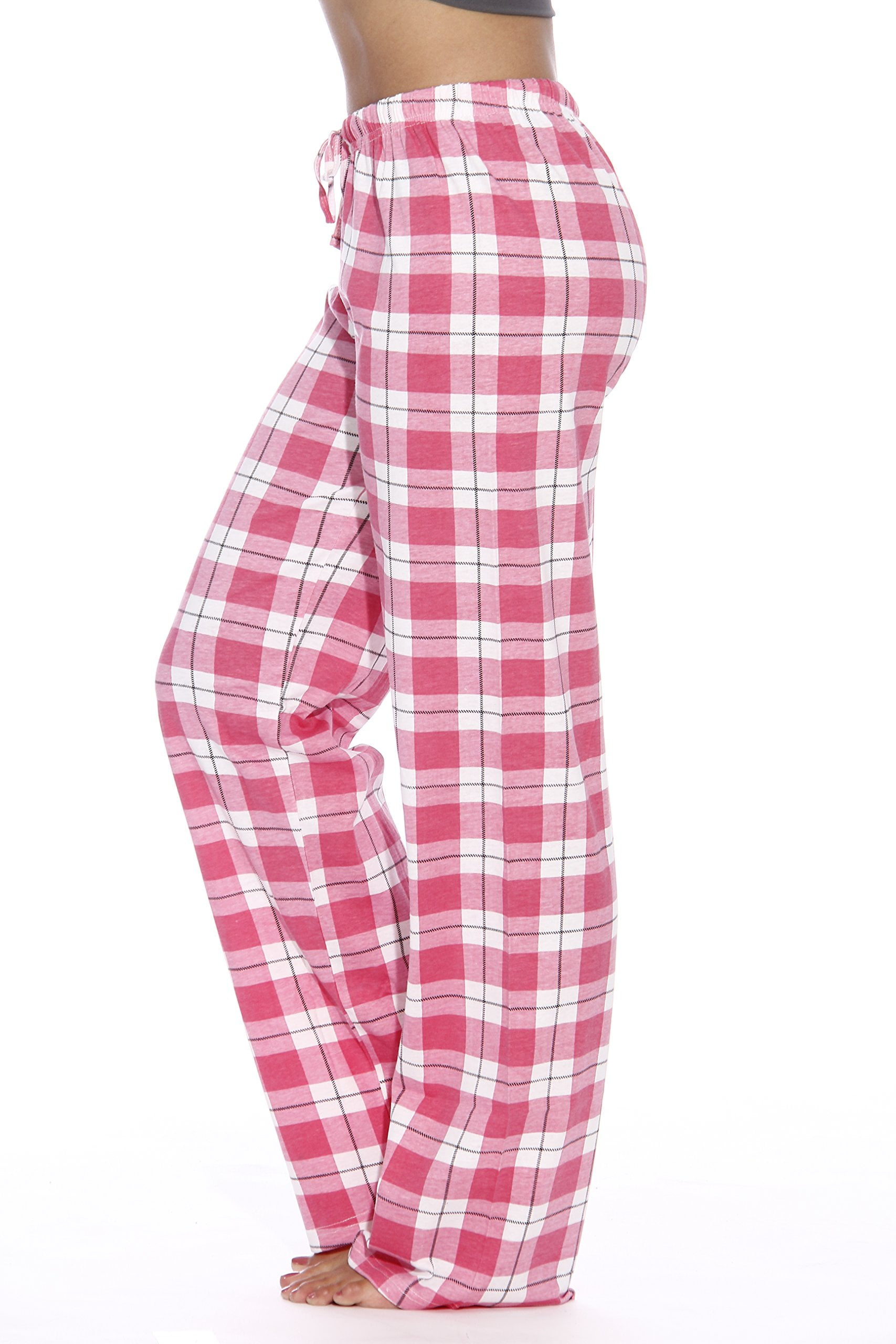 Pink flannel pajama pants sales