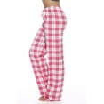 thumbnail image 2 of Just Love Women's Plaid Pajama Pants in 100% Cotton Jersey - Comfortable Sleepwear for Women (Pink - Plaid, 3X), 2 of 3