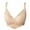 Beige, variant on Women's Lace Floral Bras No Steel Ring Gathering Comfy Bralette Comfortable Breathable Daily Underwear