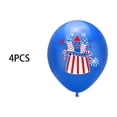 thumbnail image 2 of weibbin 4th of July Balloons 12 Inch Blue Independence Day Party Decoration 4 Pack, 2 of 6
