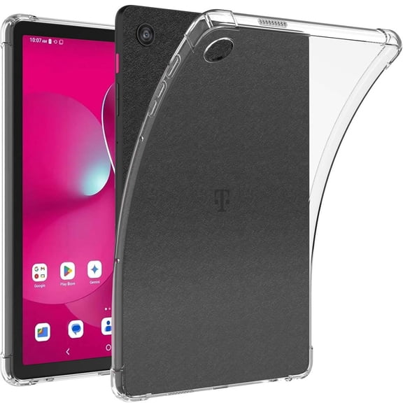 Dteck Clear Case for T-Mobile REVVL Tab 2 10.1 inch Tablet 2025, Ultra Transparent Soft TPU Bumper Protective Back Cover