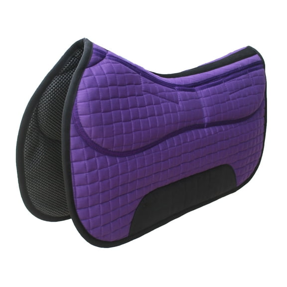 26" x 16" Western Quilted Neoprene Saddle Pad w/ Foam Inserts Purple 39TS12PR