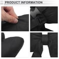 thumbnail image 3 of Almohada para Cabeza de Automóvil Unique Bargains Ergonomica y Cómoda Soporte para el Cuello Algodón y Lino Espuma de Memoria Ancho Ajustable Negro 2 Pcs para Conducir Viajar, 3 of 7