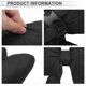 thumbnail image 3 of Almohada para Cabeza de Automóvil Unique Bargains Ergonomica y Cómoda Soporte para el Cuello Algodón y Lino Espuma de Memoria Ancho Ajustable Negro 2 Pcs para Conducir Viajar, 3 of 7