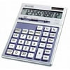 Sharp Calculators EL2139HB Portable Desktop Calculator - Auto Power Source Switching, Large Display, Dual Power, 4-Key Memory, Protective Hard Shell Cover, Kickstand - Battery/Solar Powered - 7.9" x 5