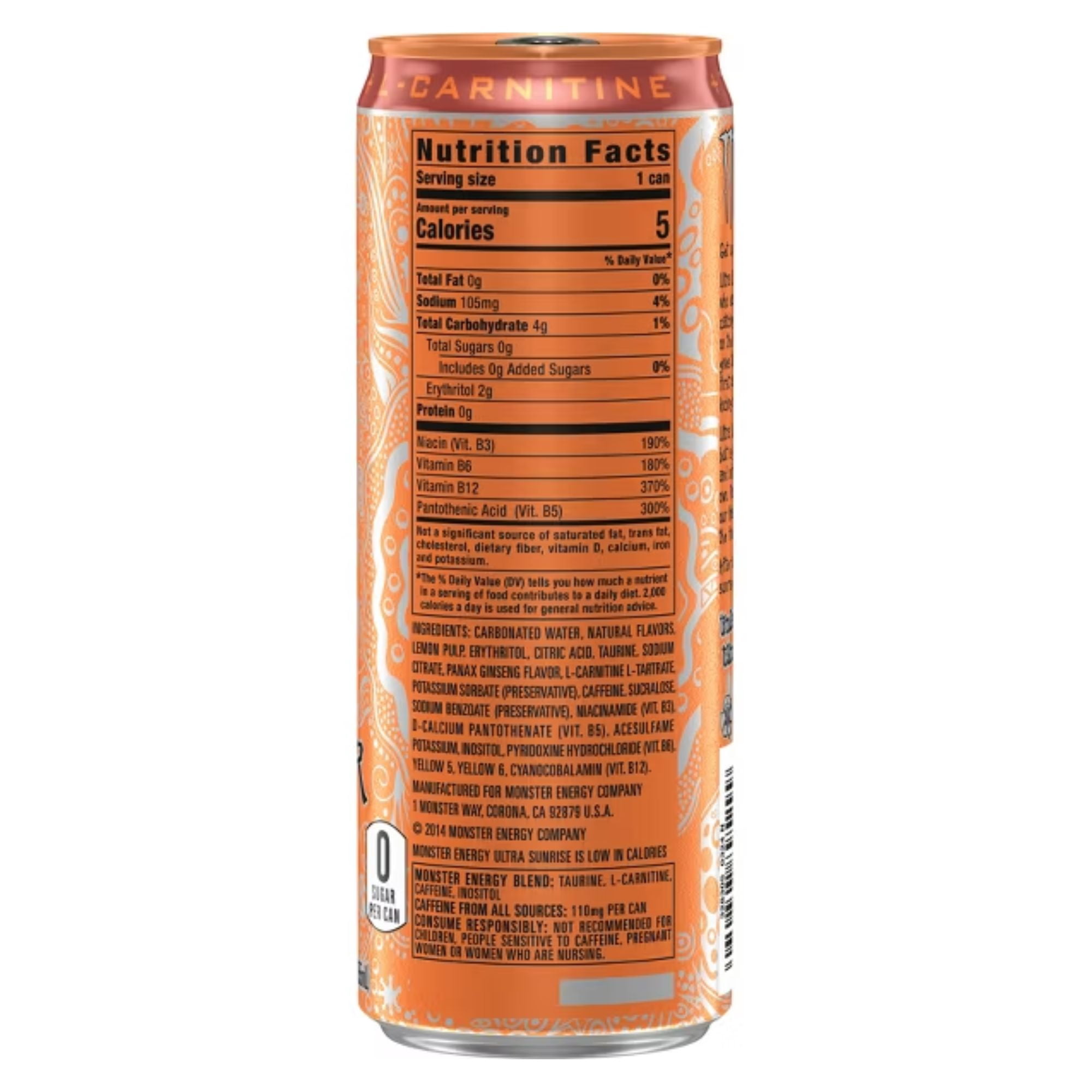 Monster Energy Ultra 12oz 4‑Flavor Sampler Pack – Zero Ultra, Blue Hawaiian, Sunrise & Strawberry Dreams (4 Cans)
