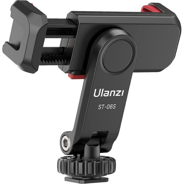Support de Téléphone pour Appareil Photo - Adaptateur de Trépied pour Cellulaire 2 Clips de Téléphone Froid Rotation 360 Pince pour Téléphone Intelligent Compatible avec iPhone Android Sony