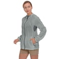 thumbnail image 4 of Little Donkey Andy Women's Full Zip Sun Protection Hoodie Jacket Long Sleeve Shirt Running Hiking Golf Water Repellent UPF50 Gray X-Small, 4 of 7