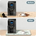 thumbnail image 6 of Coffee Mat, 16" x 24" Cute Minimalism Design Coffee Bar Mats for Espresso Machine Station Accessories and Organizer, Hide Stain Rubber Backed Absorbent Dish Drying Pad for Kitchen Counter,White, 6 of 7
