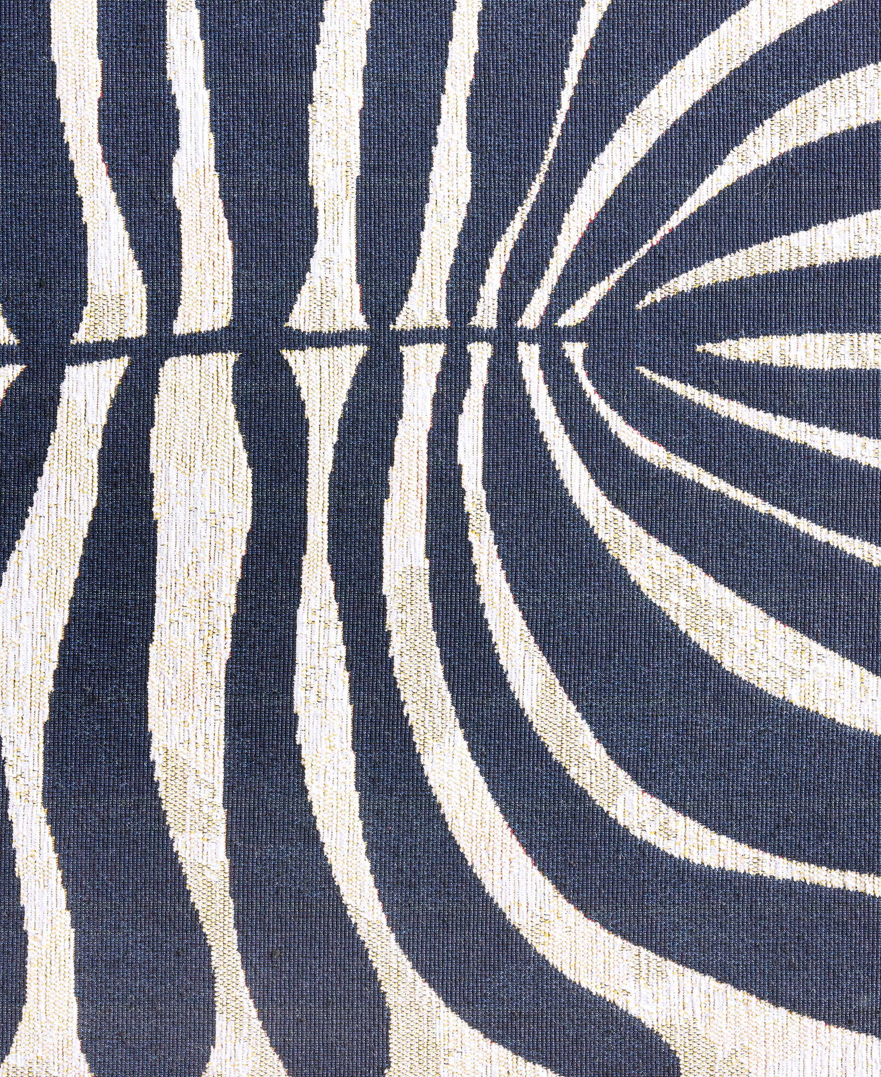 TOWN & COUNTRY LUXE Livie Matisse Cutout Everwash® Washable Multi-Use Decorative Rug, Kitchen Runner Rug, Low-Profile Door Mat, Bedroom Rug and Dorm Room Rug with Non-Slip Backing, Navy Blue, 24"x72"