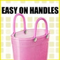 thumbnail image 5 of Puddle Play Kids PVC Glitter Rain Boots - Easy On Handles - For Girls and Boys, Lightweight, Sparkly, Toddler 6 (Pink/Red), 5 of 7