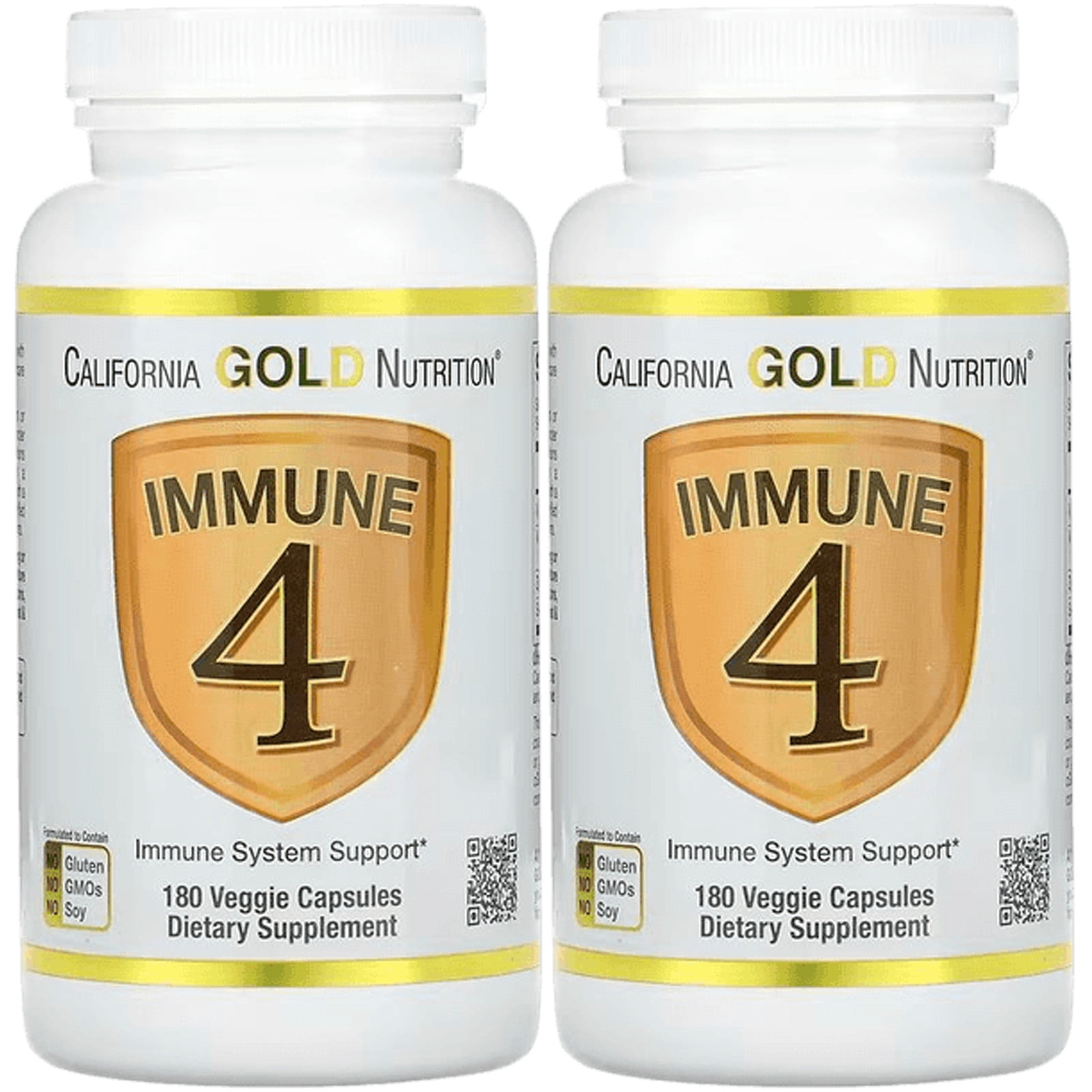 California Gold Nutrition Immune 4, Immune System Support, 180 Veggie