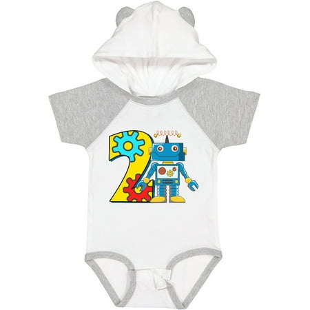 

Inktastic 2nd Birthday Robot Boys or Girls Baby Bodysuit