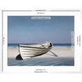 thumbnail image 5 of Art.com White Boat on Beach Photographic Print by Zhen-Huan Lu, White Frame Wall Art, 29" x 23", 5 of 5