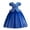 Blue, variant on Dress for Big Little Girls Flower Girl Dress A-Line Midi Dress Girls Tulle Dress Children Plinth Splice Netting Princess Dress Girl Short Sleeve Puffy Gown Dress Hot Pink 13-14 Years