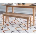thumbnail image 6 of Powell Holden Dining Bench with Handwoven Rope Seat, Natural/Natural, 6 of 9