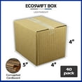 thumbnail image 2 of EcoSwift Brand Premium 5x4x4 Cardboard Boxes Mailing Packing Shipping Box Corrugated Carton 23 ECT, 5"x4"x4", Brown, 40-Pack, 2 of 4