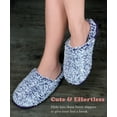 thumbnail image 3 of cosyone1997 Women's Fuzzy House Slippers Memory Foam Indoor/Outdoor Soles, 3 of 5