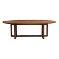 thumbnail image 5 of Treasure Trove Arcadia Vinegar Brown Oval Wood Dining Table, 5 of 11