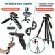 thumbnail image 2 of Kit de Vlogging para iPhone, Kit de inicio de YouTube, soporte para teléfono para grabación de vídeo, kit de cámara Vlogging con trípode doble/luz RGB/micrófono inalámbrico/CPL ens/control remoto, 2 of 5
