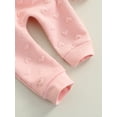 thumbnail image 7 of Listenwind Infant Baby Girls Clothes Sets Heart Printed O-Neck Fly Long Sleeve Sweatshirt Tops+Bowknot Trousers 0-24M, 7 of 7