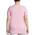 thumbnail image 3 of Just My Size Women's Plus Size Graphic Short Sleeve V-neck Tee, 3 of 5